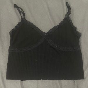 Wild Fable Black Lace Trim Camisole